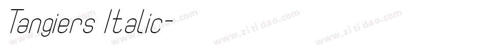 Tangiers Italic字体转换
